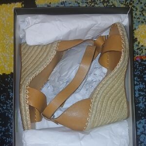 Dolce Vita NOOR Tan Espadrille Wedge Sandals